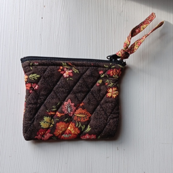 RetiredVeraBradley Chocolate Change or Card Wallet - Picture 2 of 6